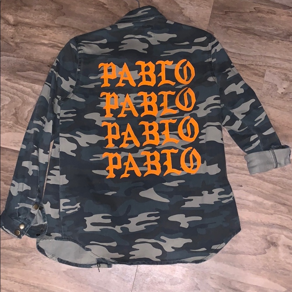 Hand painted PABLO army jacket